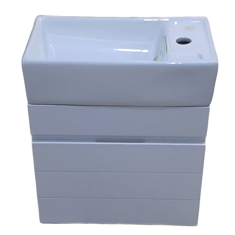 ست کابینت و روشویی مدل آندره سفید۴۵/۲۵
